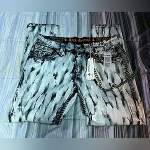 Rock Revival Monochrome Men's Slim Jeans